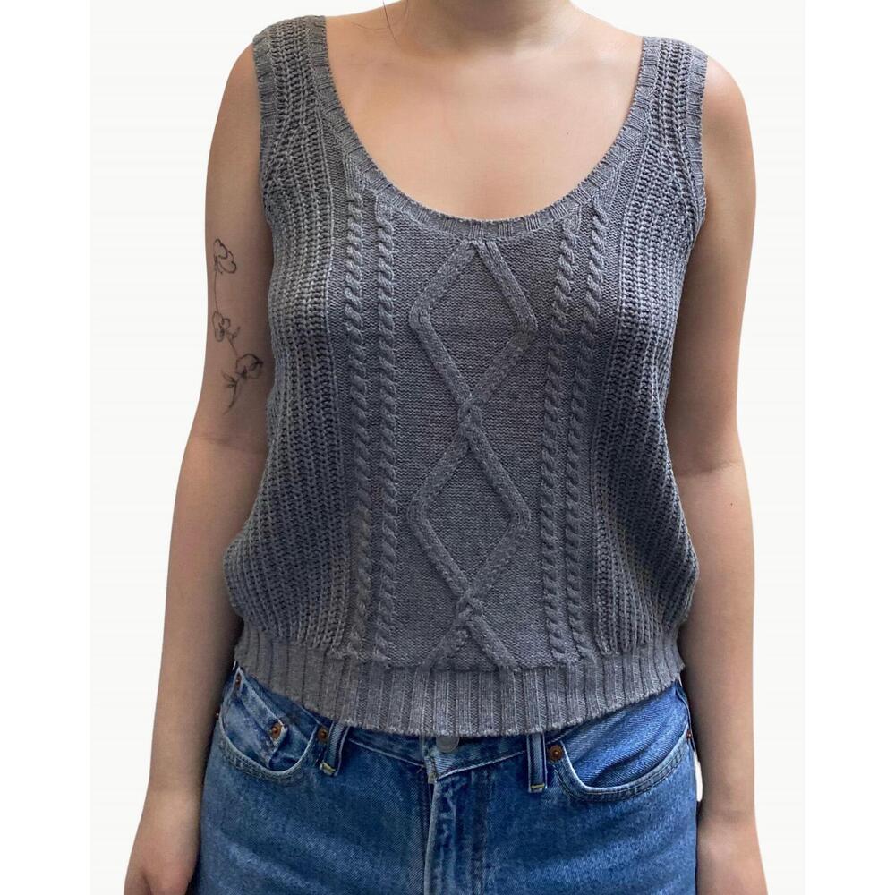 NEW W. CASHMERE josefina tank in heather grey